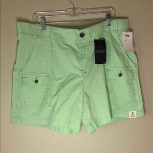 Lee Women's Light Green Cargo Shorts